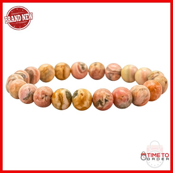 8mm Natural Gemstone Stretch Bracelet Handmade Healing Crystal
